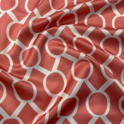 Halo Print (Lamour) Table Runner in Coral