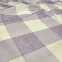 Hampton Checker (Poly Print) Table Runner in Lilac