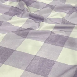 Hampton Checker (Poly Print) Table Runner in Lilac