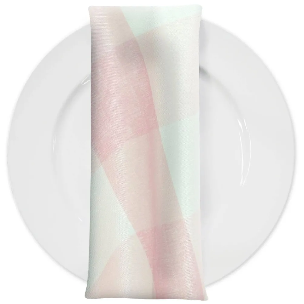Hampton Checker (Poly Print) Table Napkin in Dusty Rose