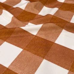 Hampton Checker (Poly Print) Table Napkin in Rust