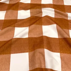 Hampton Checker (Poly Print) Table Napkin in Rust