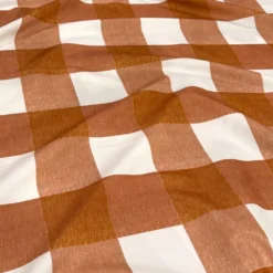 Hampton Checker (Poly Print) Table Napkin in Rust