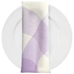 Hampton Checker (Poly Print) Table Napkin in Lilac