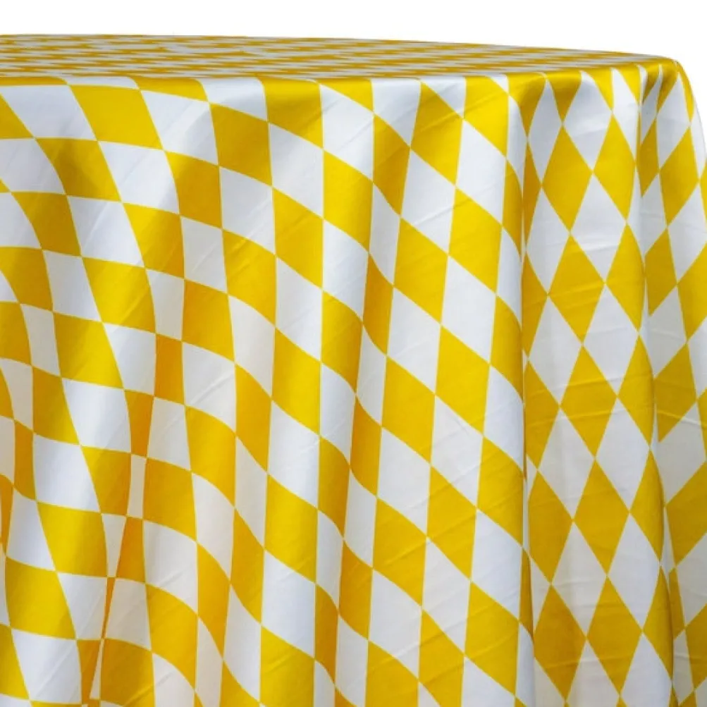 Harlequin Print (Lamour) Table Linen in Yellow