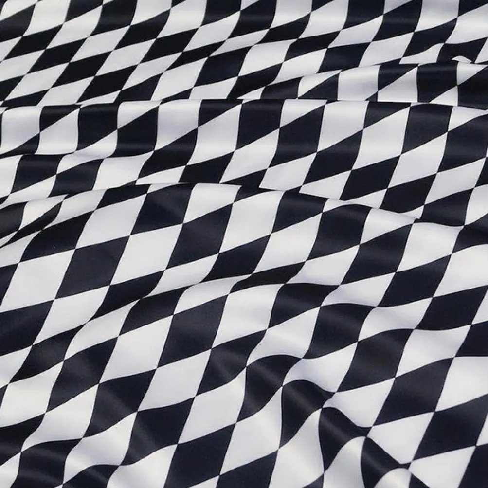 Harlequin Print (Lamour) Table Runner in Black