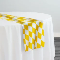 Harlequin Print (Lamour) Table Runner in Yellow