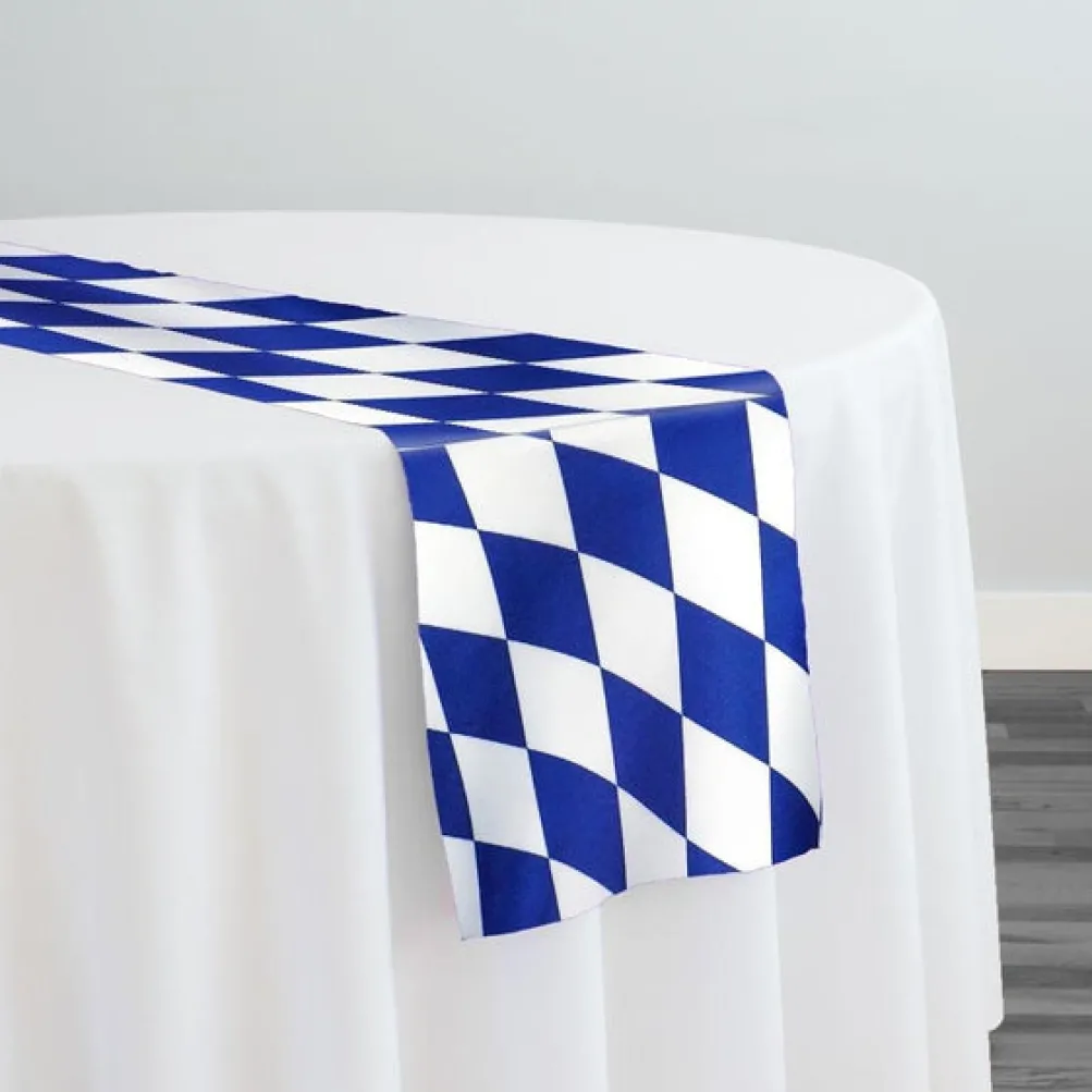 Harlequin Print (Lamour) Table Runner in Royal