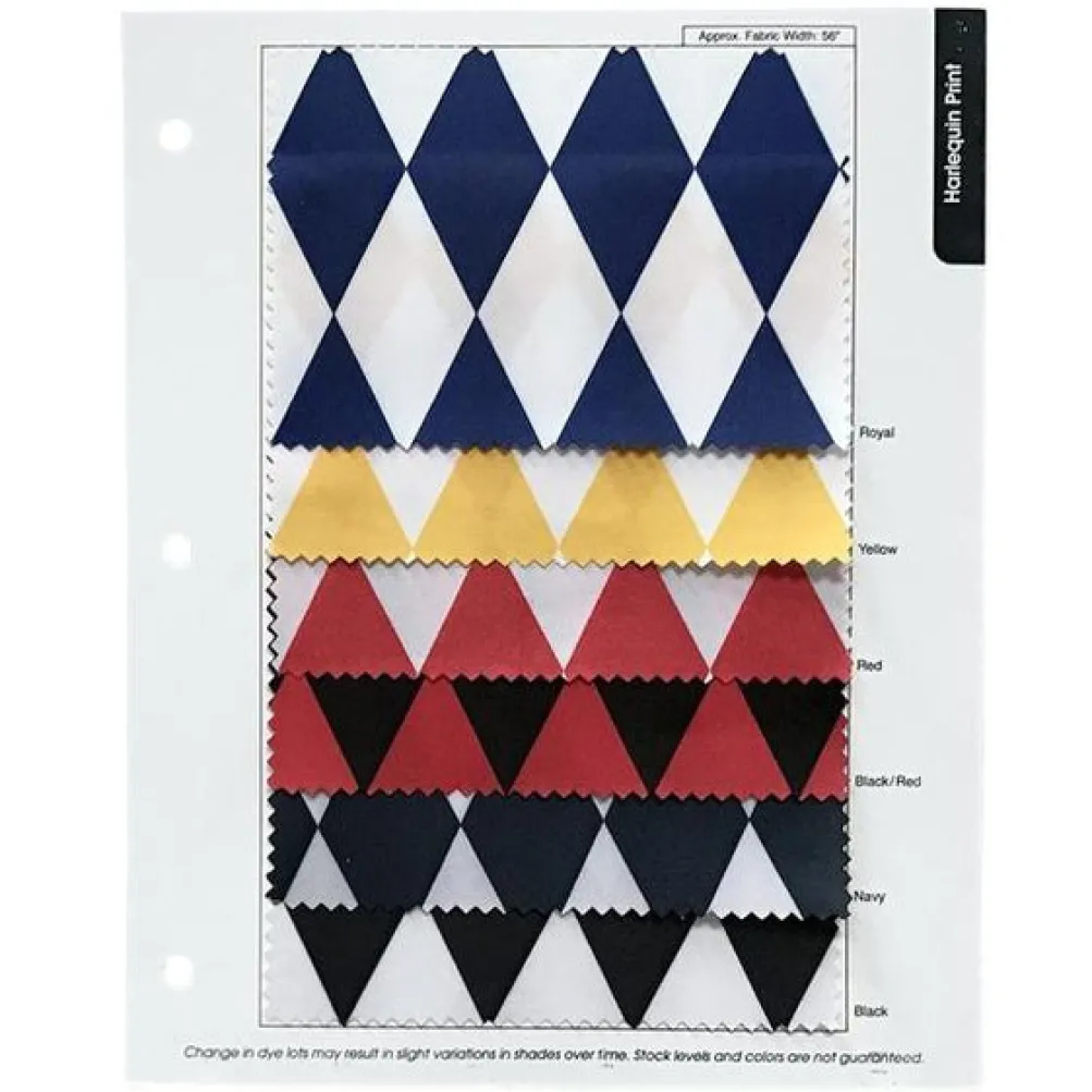 Harlequin Print (Lamour) Table Linen in Black