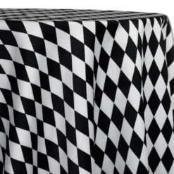 Harlequin Print (Lamour) Table Linen in Black