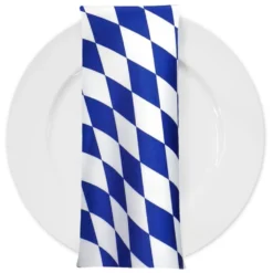 Harlequin Print (Lamour) Table Napkin in Royal