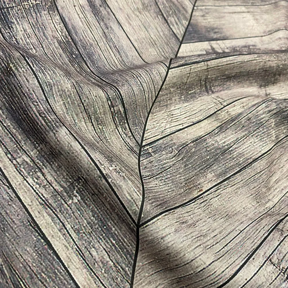 Herringbone (Poly Print) Table Linen Grey