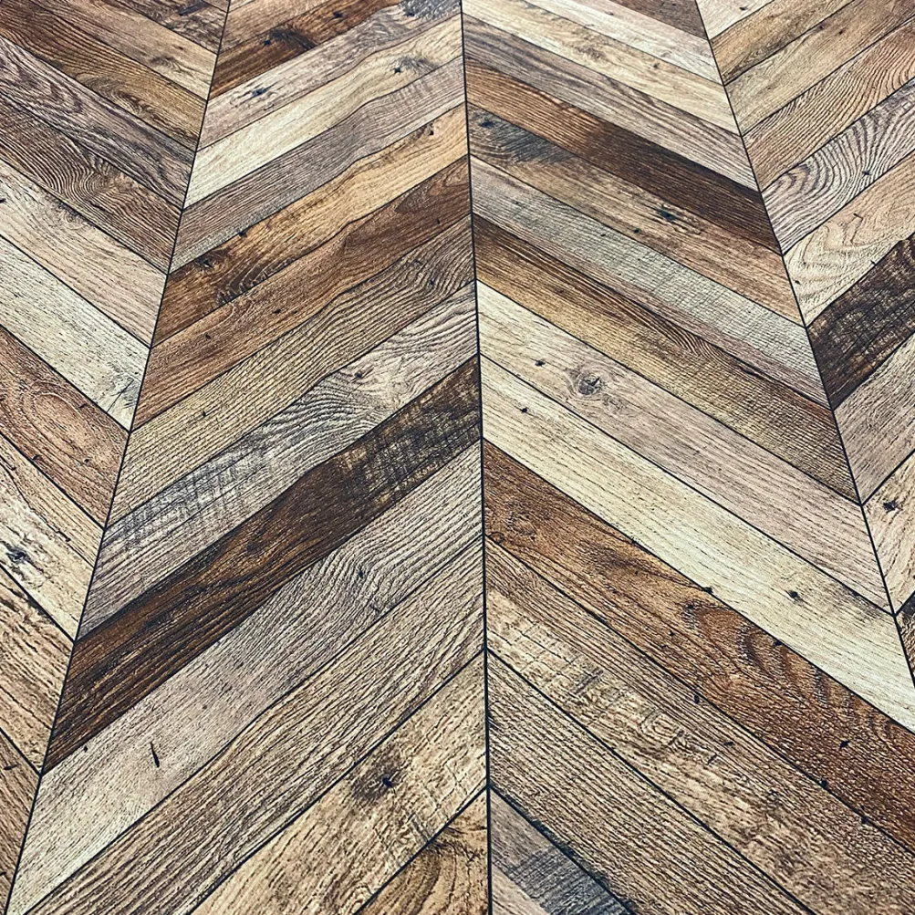 Herringbone (Poly Print) Table Runner in Natural
