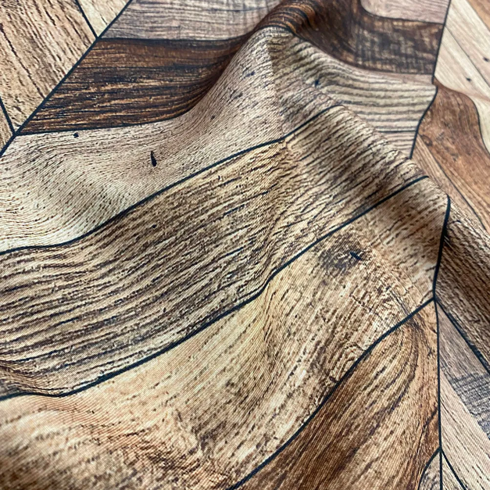 Herringbone (Poly Print) Table Runner in Natural