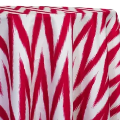 Horizon (Poly Print) Table Linen in Fuchsia