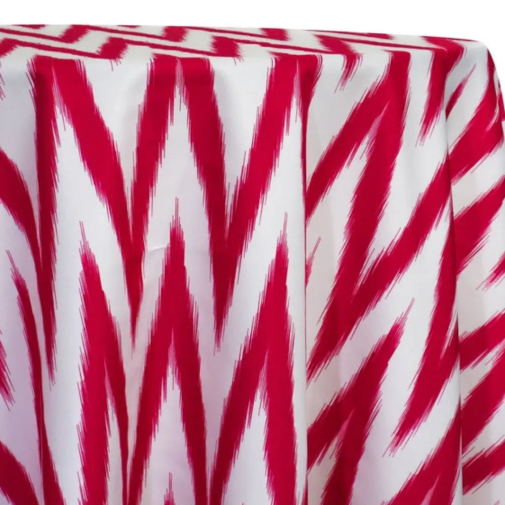 Horizon (Poly Print) Table Linen in Fuchsia