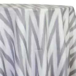 Horizon (Poly Print) Table Linen in Silver