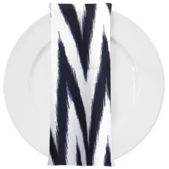 Horizon (Poly Print) Table Napkin in Black