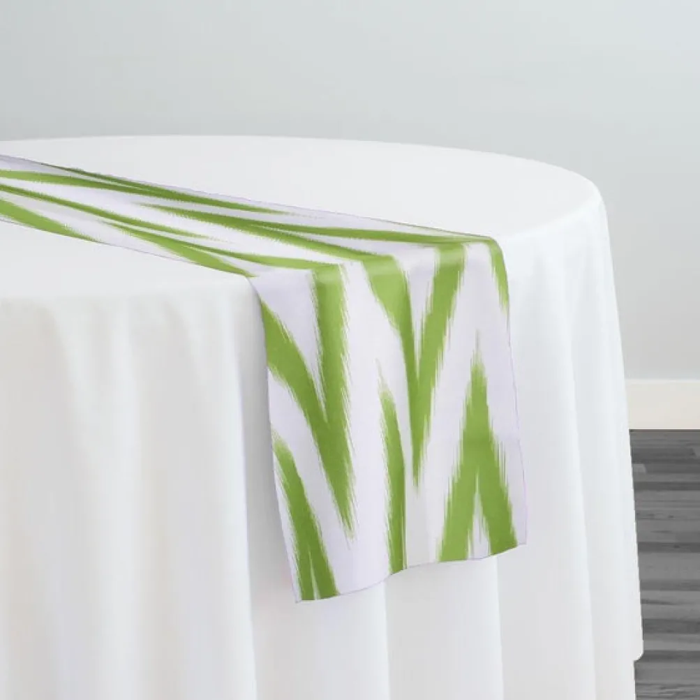 Horizon (Poly Print) Table Runner in Avocado