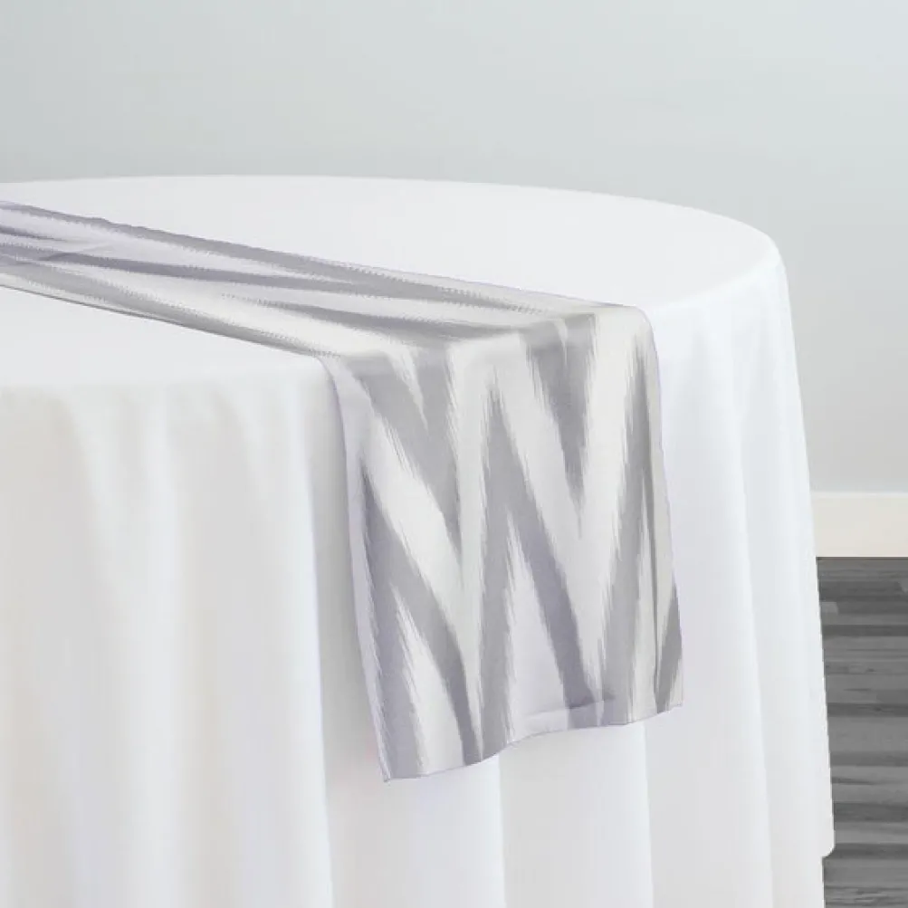 Horizon (Poly Print) Table Runner in Silver