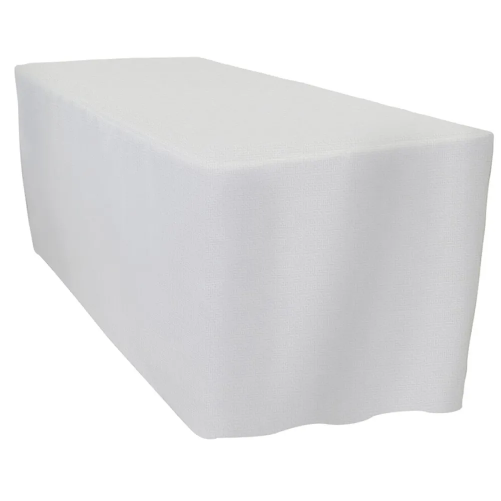 Imitation Burlap (100% Poly) Banquet Fitted Tablecloths - Hospitality Line