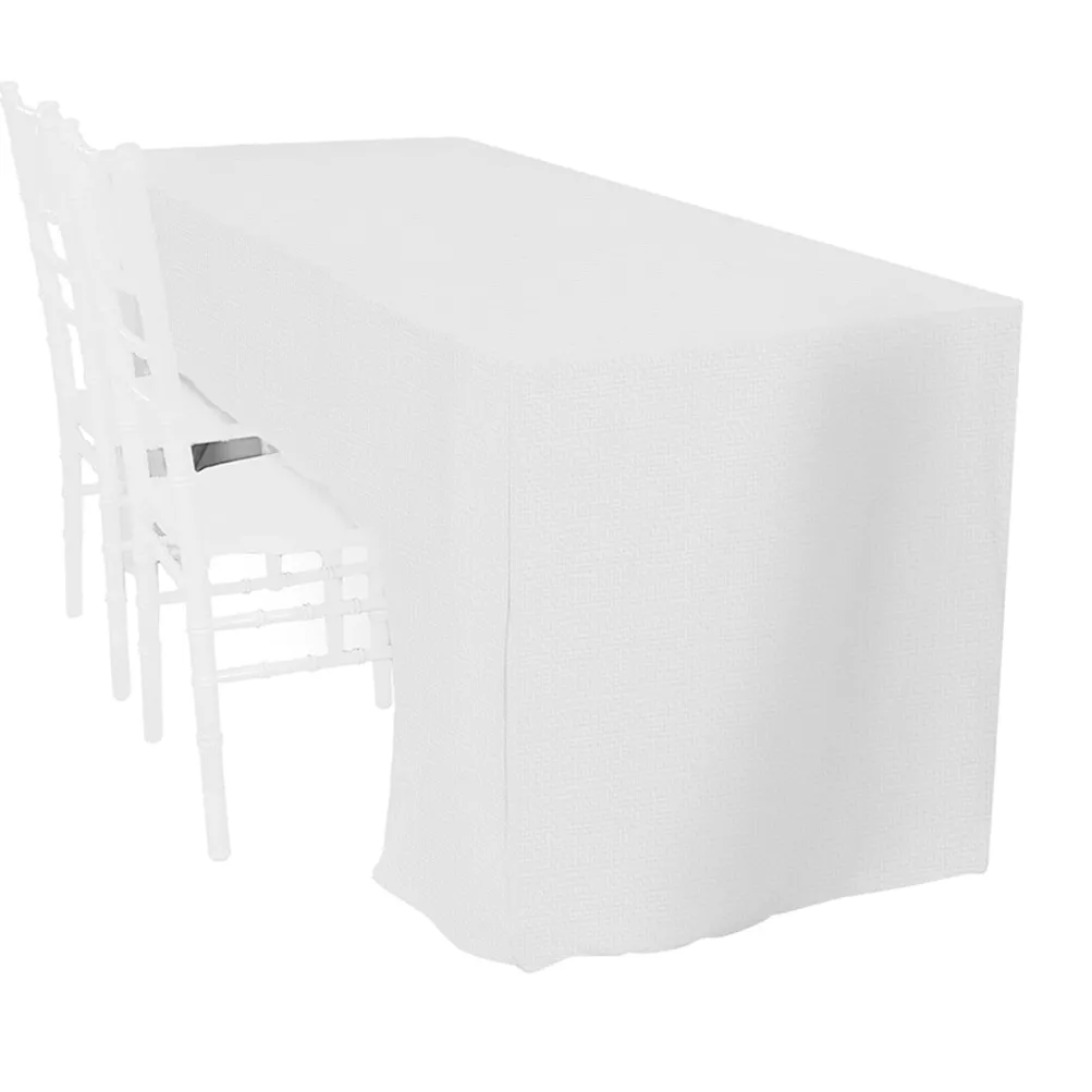 Imitation Burlap (100% Poly) Banquet Fitted Tablecloths - Hospitality Line