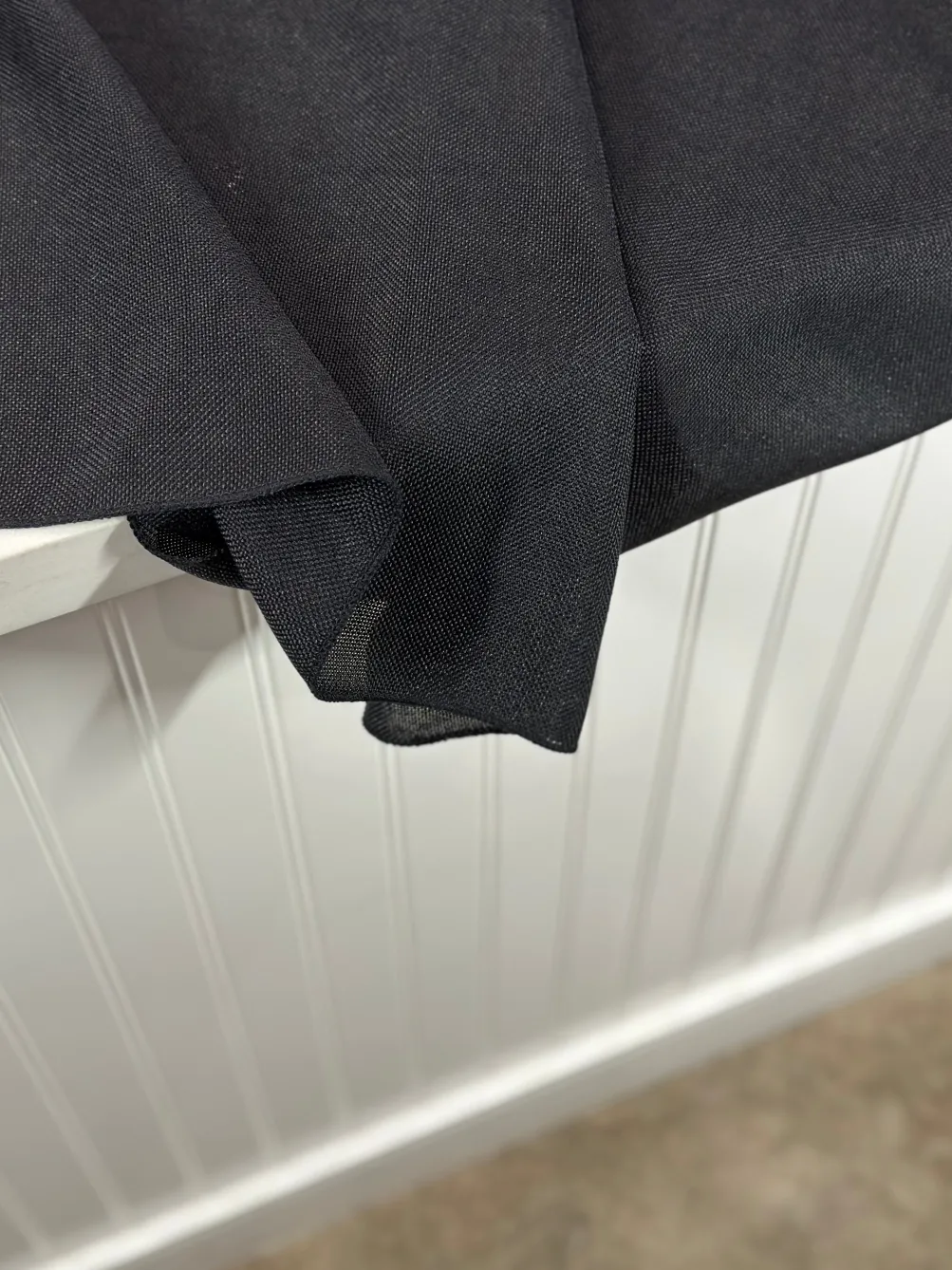 Imitation Burlap Table Linen in Black