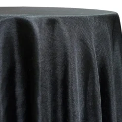 Imitation Burlap Table Linen in Black