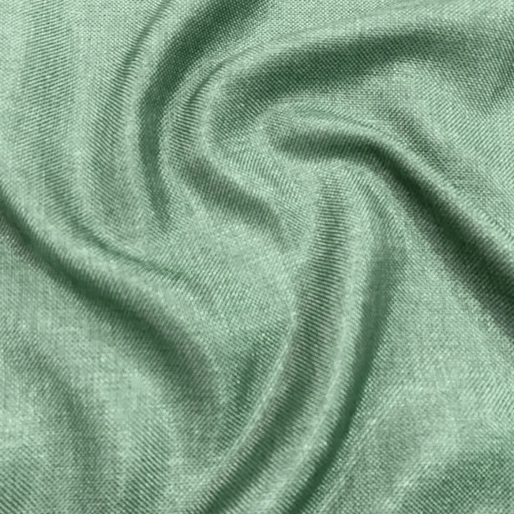 Imitation Burlap Table Linen in Sage