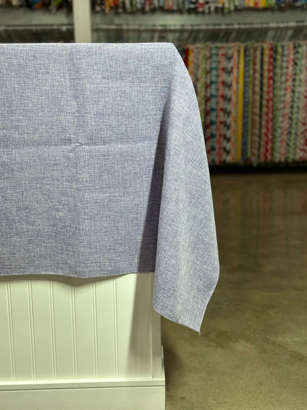 Imitation Burlap Table Linen in Lavender