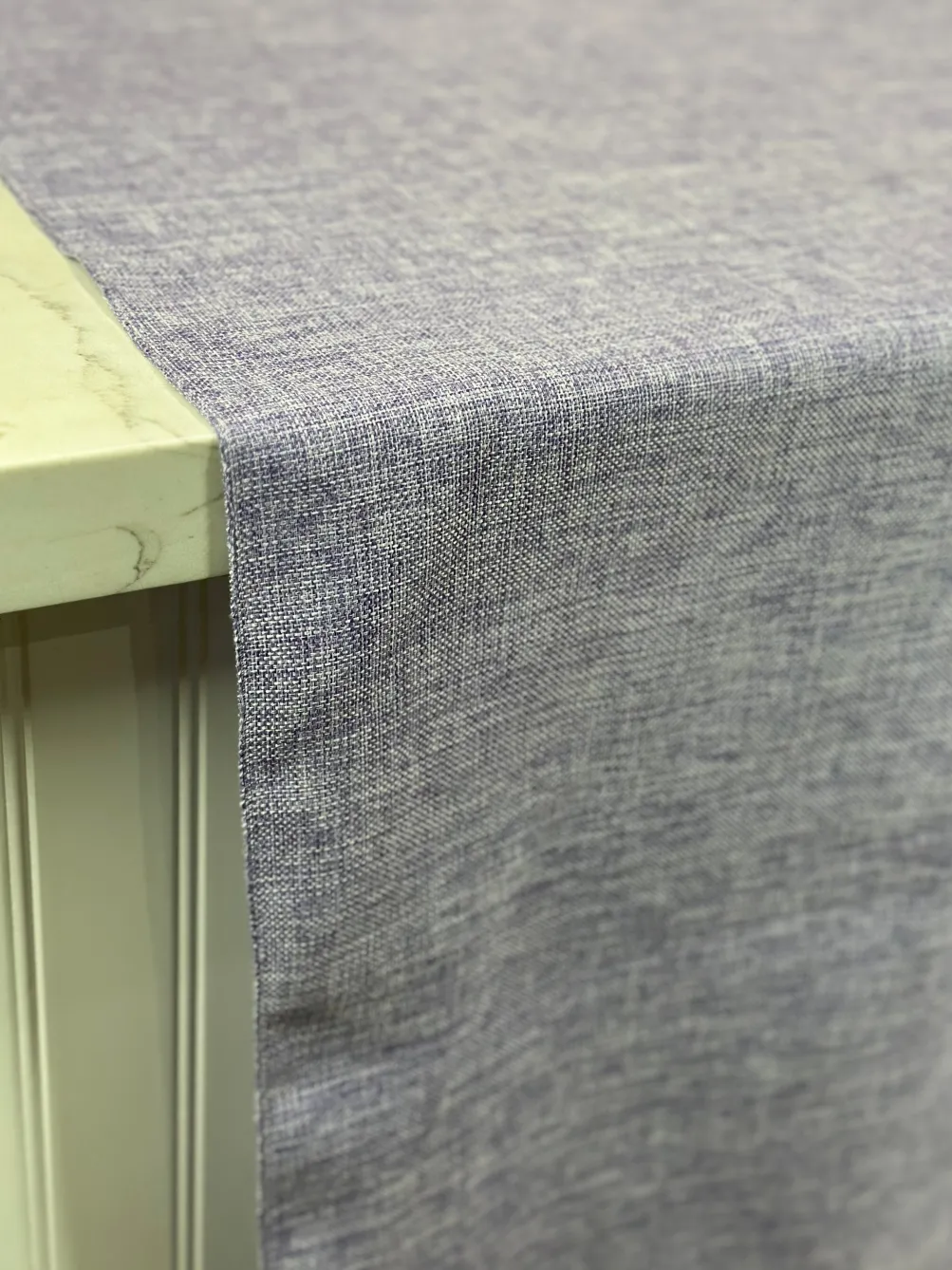 Imitation Burlap Table Linen in Lavender