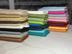 Imitation Burlap Table Linen in Lavender