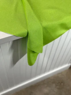 Imitation Burlap Table Linen in Lime