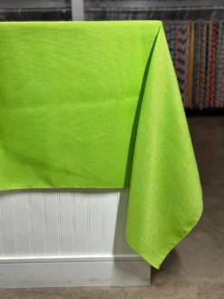 Imitation Burlap Table Linen in Lime