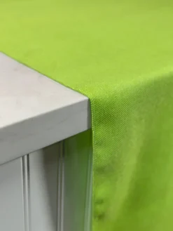 Imitation Burlap Table Linen in Lime