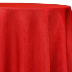 Imitation Burlap Table Linen in Red