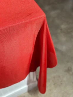 Imitation Burlap Table Linen in Red