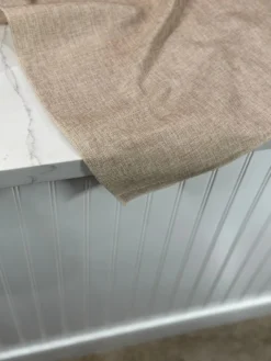 Imitation Burlap Table Linen in Wheat