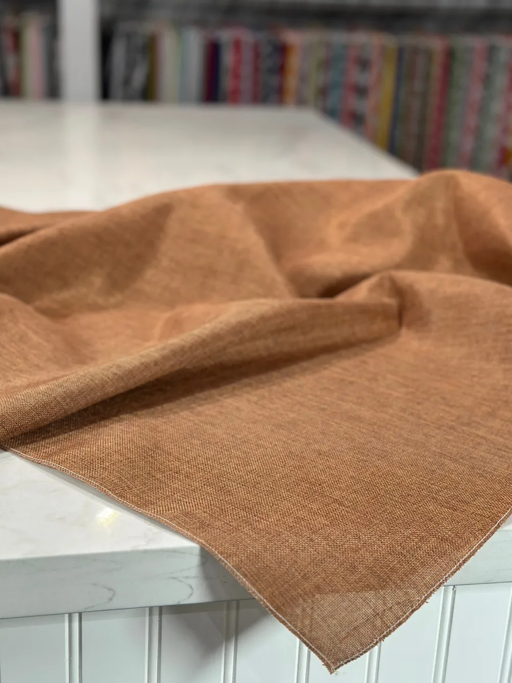 Imitation Burlap Table Linen in Honey