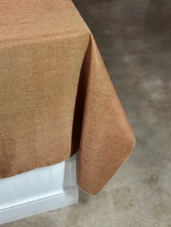 Imitation Burlap Table Linen in Honey
