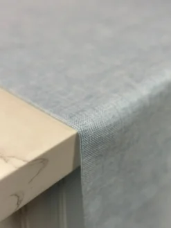 Imitation Burlap Table Linen in LT Blue