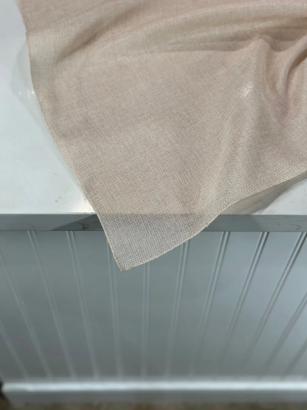 Imitation Burlap Table Linen in Sand