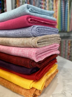 Imitation Burlap Table Linen in Sand
