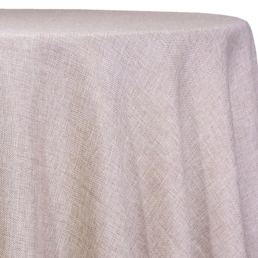 Imitation Burlap Table Linen in Sand