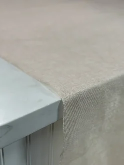 Imitation Burlap Table Linen in Sand