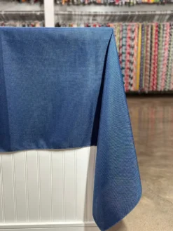 Imitation Burlap Table Linen in Navy