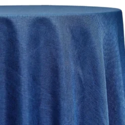 Imitation Burlap Table Linen in Navy