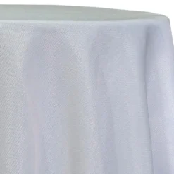 Imitation Burlap Table Linen in White