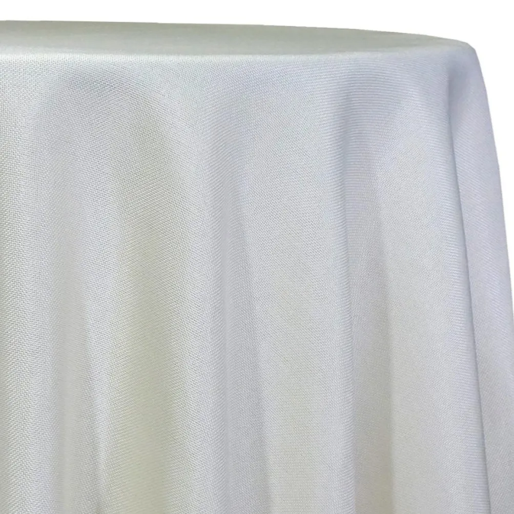 Imitation Burlap Table Linen in Ivory
