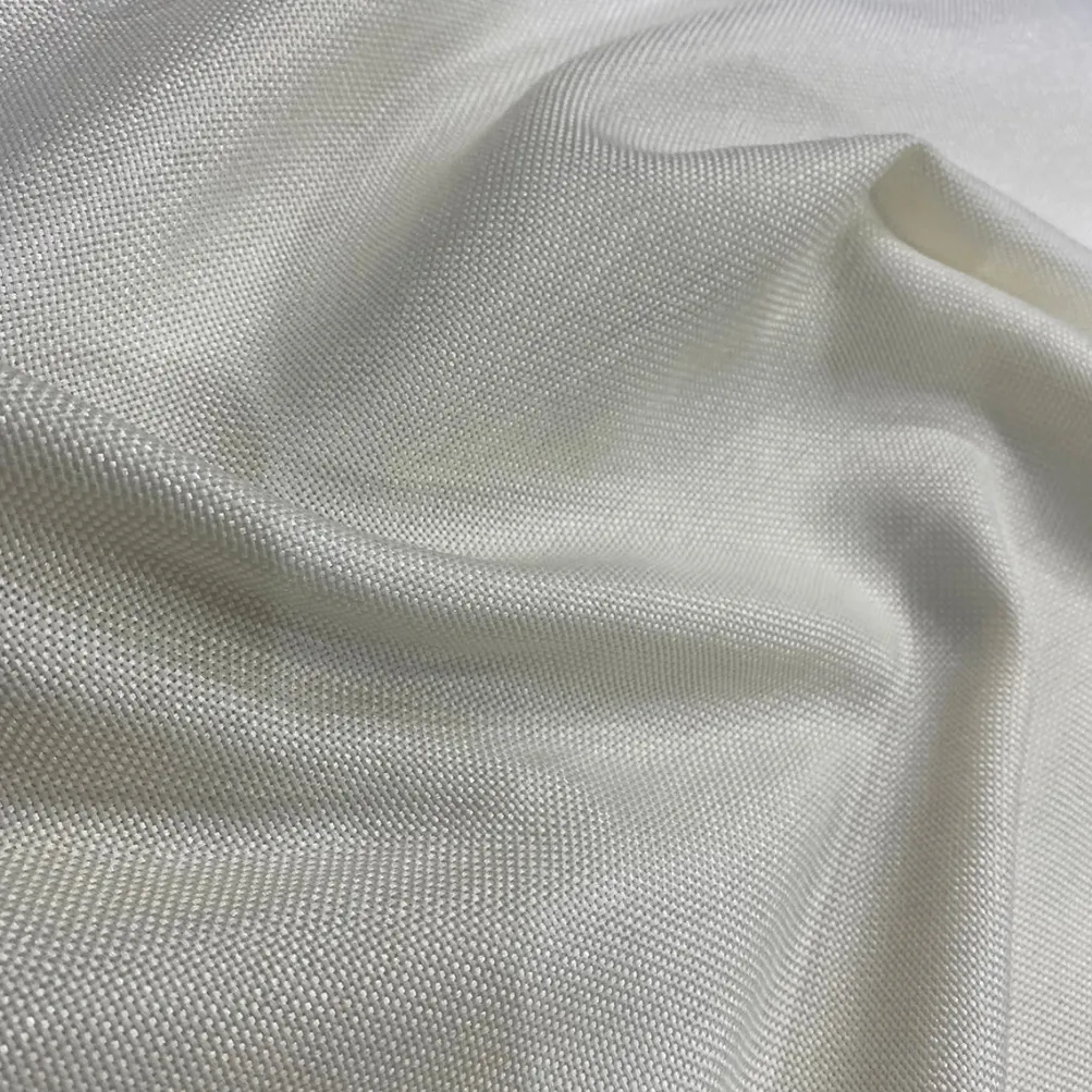 Imitation Burlap Table Linen in Ivory